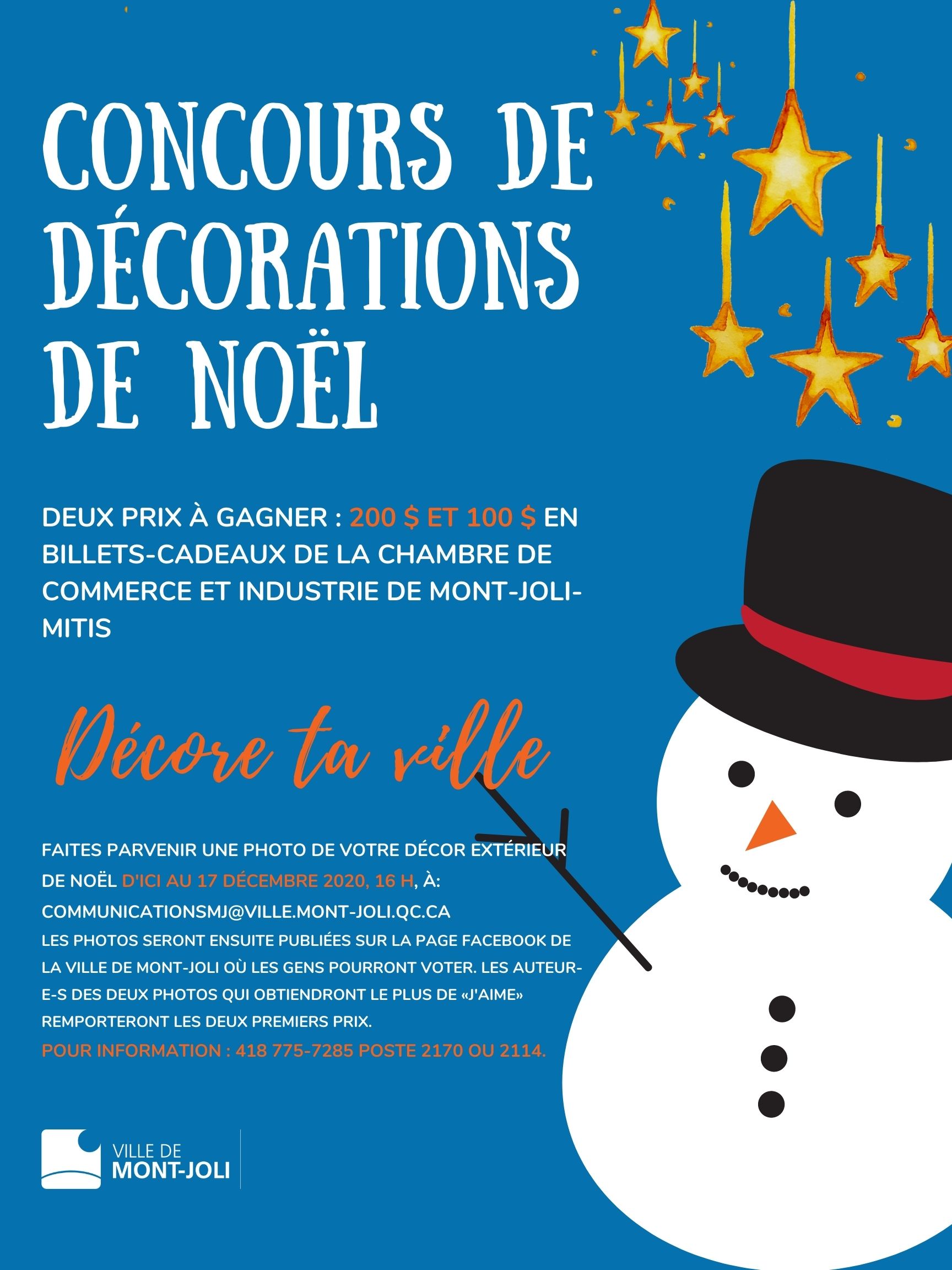 Concours de décorations de Noël