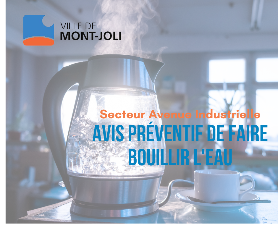 avis préventif de faire bouillir eau secteur Industrielle